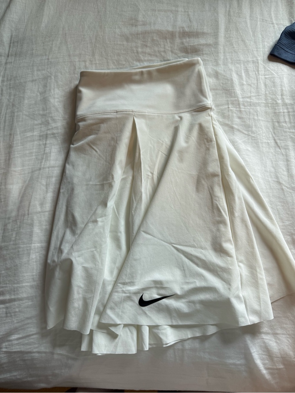 Nike White Tennis Skirt with Black Swoosh